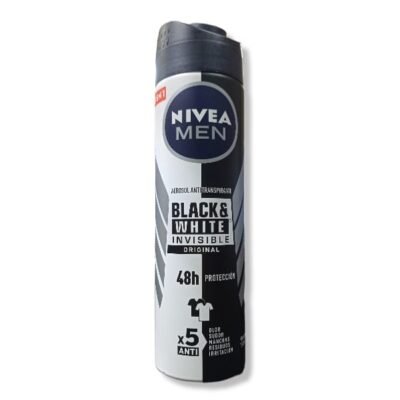 DESODORANTE NIVEA AEROSOL BLACK WHITE MEN *150 ML