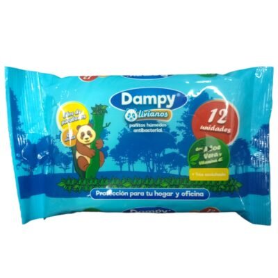 PAÑITOS DAMPY *12 UND AZUL