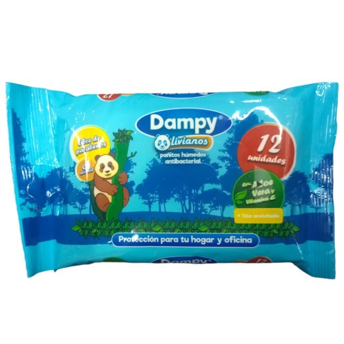 PAÑITOS DAMPY *12 UND AZUL