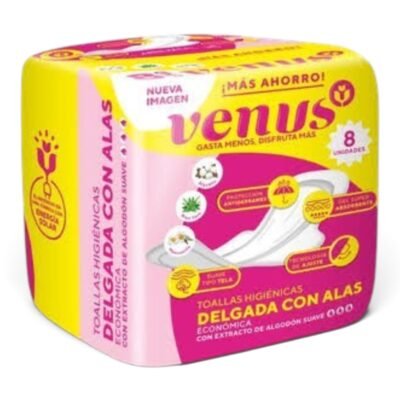 TOALLAS VENUS *8 UDS