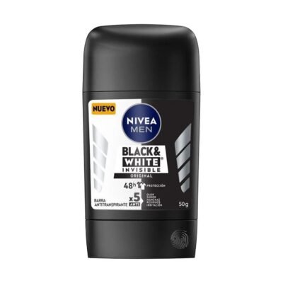DESODORANTE NIVEA BARRA BLACK WHITE MEN