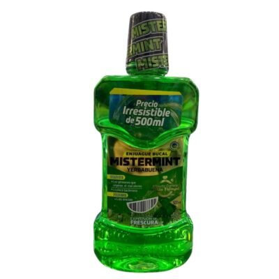 ENJUAGUE MISTERMINT YERBABUENA VERDE X500