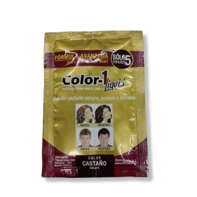 COLOR 1 LIQUIDO CASTAÑO OSCURO