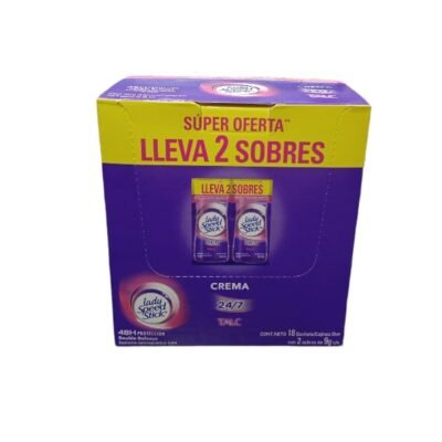 DESODORANTE LADY SPEED CREMA SOBRE *18 UDS