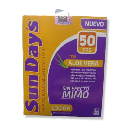BLOQUEADOR SUNDAYS SOBRE FAC 50