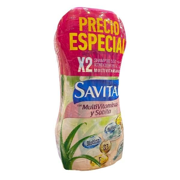SHAMPOO + ACONDICIONADOR SAVITAL FUSION PROTEINAS * 510 ML