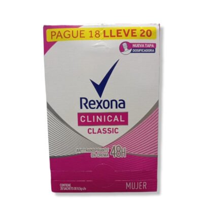 DESODORANTE REXONA CLINICAL DAMA DISP  *20 UND