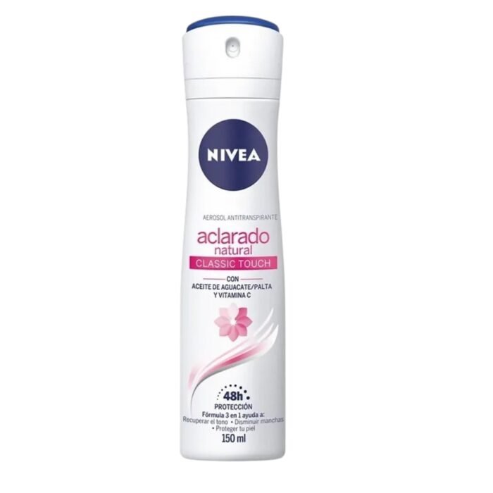 DESODORANTE NIVEA AEROSOL ACLARADO NATURAL CLASSIC *150 ML