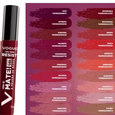 LABIAL LIQUIDO VOGUE  RESIST A PRUEBA DE BESOS 0H Q