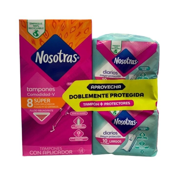 TAMPON NOSOTRAS CON APLICADOR *8 +20 PROT LARGOS