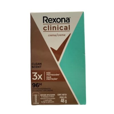 DESODORANTE REXONA CLINICAL VERDE CLEAN SCENT *48 GMS