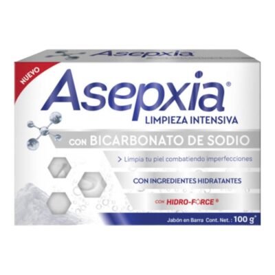 JABON ASEPXIA BICARBONATO DE SODIO *100GM
