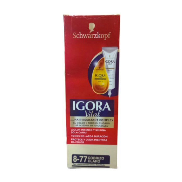 TINTE IGORA VITAL 8-77 COBRIZO CLARO