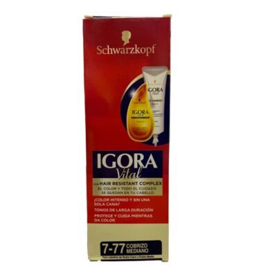 TINTE IGORA VITAL 7-77 COBRIZO MEDIANO
