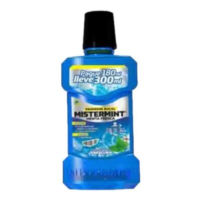 ENJUAGUE MISTERMIN MENTA AZUL * 300 ML