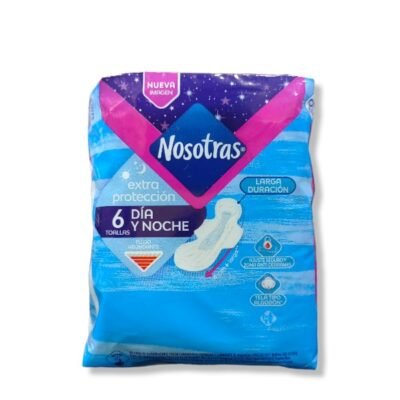 TOALLA NOSOTRAS DIA Y NOCHE EXTRA PROTECION *6 UND