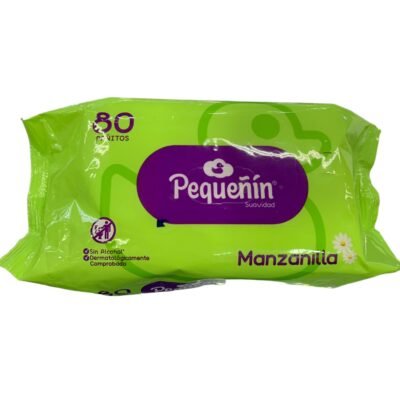 PAÑITO HUMEDO PEQUEÑIN MANZANILLA * 80un