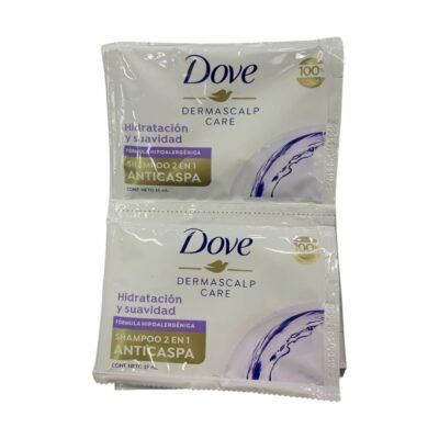 SHAMPOO DOVE ANTICASPA 2en1 SACHET *12 UDS