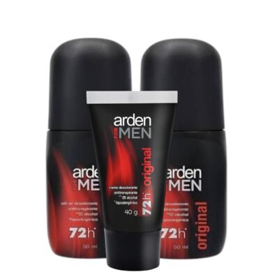 DESODORANTE ARDEN FOR MEN ROLLON * 50ML X 2 + ARDEN COLAXIBLE *40ML