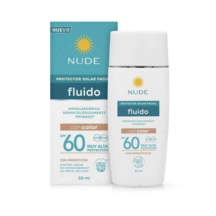 BLOQUEADOR NUDE FACIAL CREMA COLOR FACT 60 FLUIDO * 50 ML