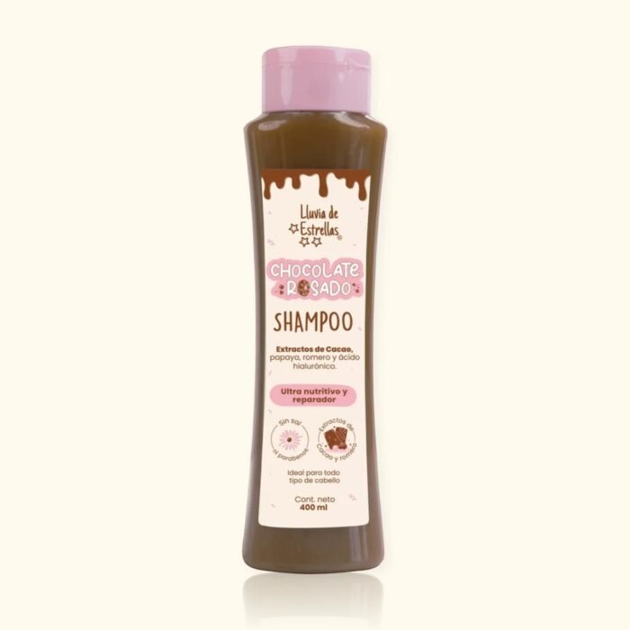 SHAMPOO LLUVIA DE ESTRELLAS CHOCOLATE ROSADO *400ML