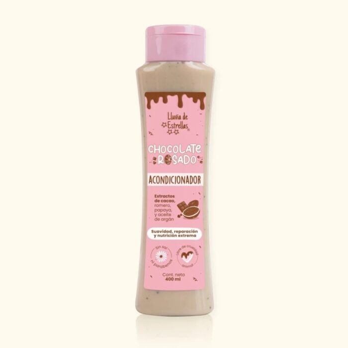 ACONDICIONADOR LLUVIA DE ESTRELLAS CHOCOLATE ROSADO *400ML