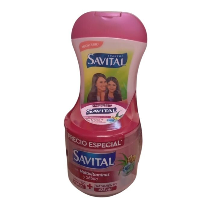 SHAMPOO 510 ML + TRATAMIENTO SAVITAL MULTIVITAMINA 425 ML