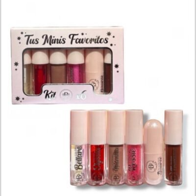 KIT BRILLO LABIAL MINI BLOOMSHELL FAVORITOS *6 REF:BL-KBM36