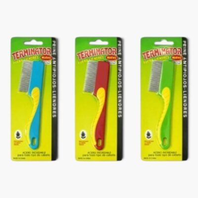 PEINE METALICO PIOJO MANGO LARGO REF HC-0178--179