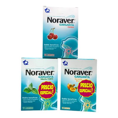 NORAVER GARGANTA * 12 TABLETAS