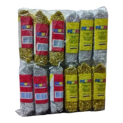 ESPONJA DORADA PLATA *12 UND