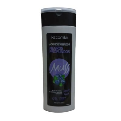 ACONDICIONADOR MUSS NEGRO  *400 ML