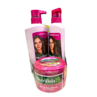 KIT NUTRIBELA SH+AC+TTO BIOKERATINA *3