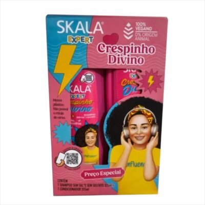 SHAMPOO + ACONDICIONADOR SKALA CRESPINHO DIVINO KIDS * 325 ML