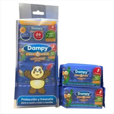 PAÑITOS DAMPY MINI *8 UND