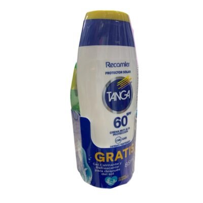 BLOQUEADOR TANGA SPF60 *130 + GEL REFRESCANTE *85