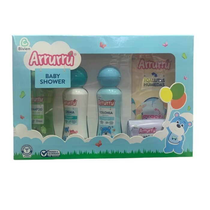 ESTUCHE ARRURRU BABY SHOWER AZUL