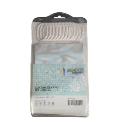CORTINA BAÑO PLASTICA MONOTEX