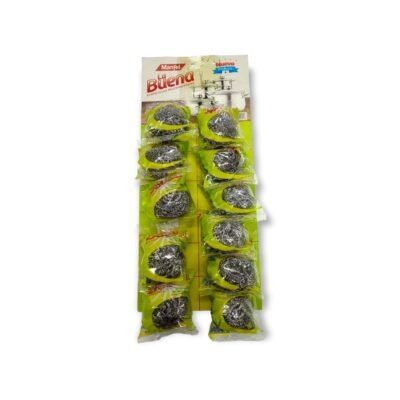 ESPONJA LA BUENA ACERO  12 GMS *12UND