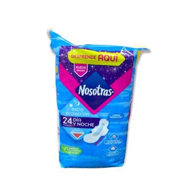 TOALLA NOSOTRAS EXTRA PROTECION DIA Y NOCHE *24 UNDS